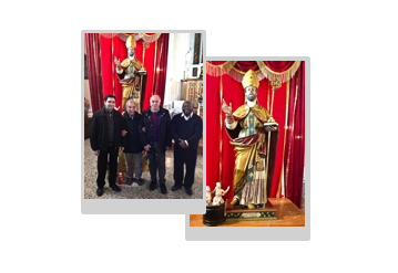 Restauro statua San Nicola